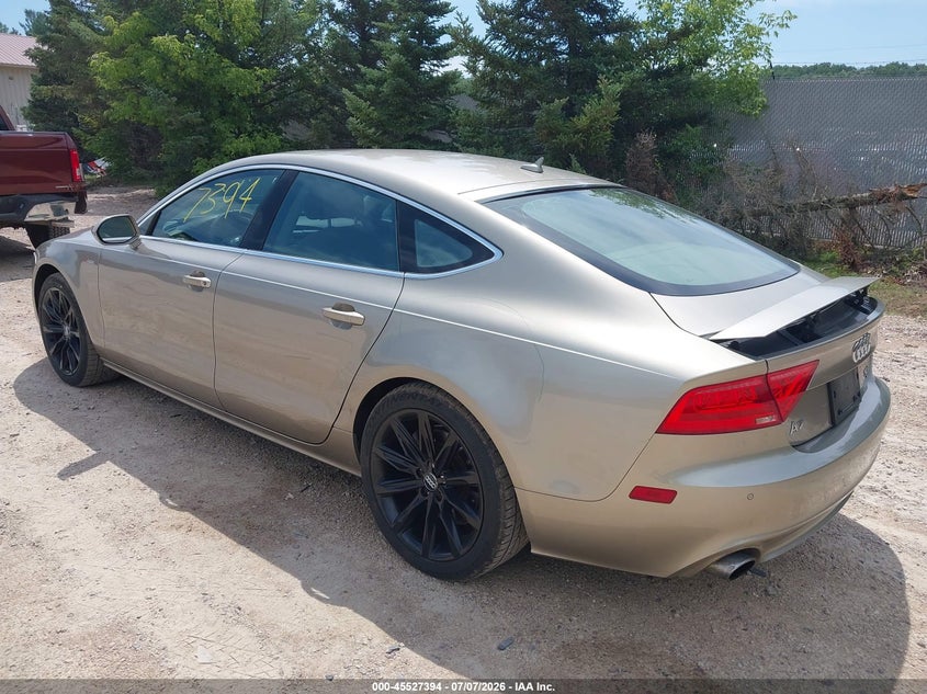 2012 Audi A7 VIN WAUSGAFC6CN005414 IAAI salvage auction — FRONT END, Clear (Wisconsin), sold $1,850 on 2026-07-15 (photo 3)