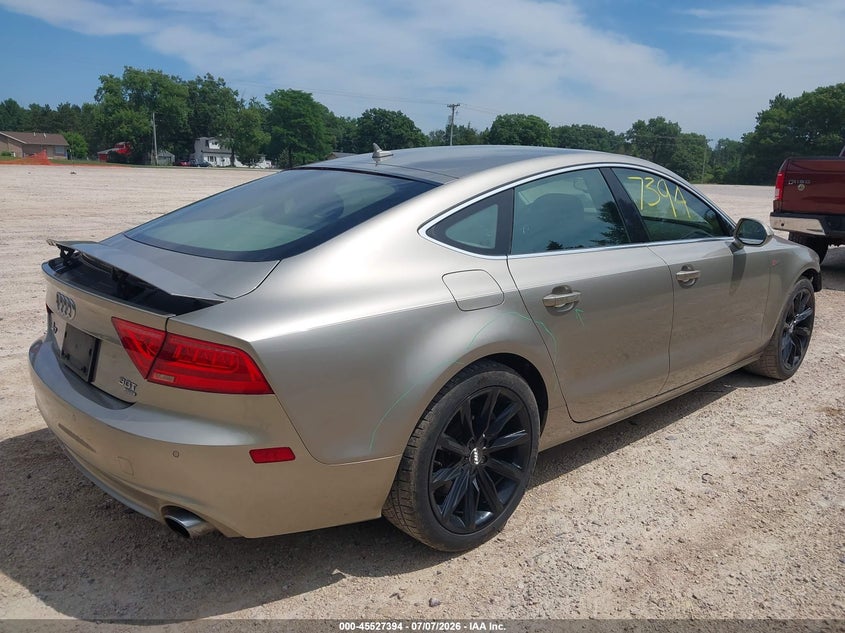 2012 Audi A7 VIN WAUSGAFC6CN005414 IAAI salvage auction — FRONT END, Clear (Wisconsin), sold $1,850 on 2026-07-15 (photo 4)