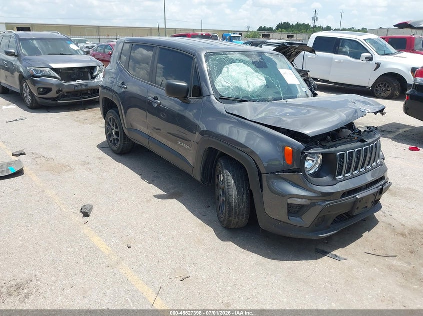 2023 Jeep Renegade VIN ZACNJDB12PPP55975 IAAI salvage auction — FRONT END, Wait Title, sold $2,275 on 2026-08-12 (photo 1)