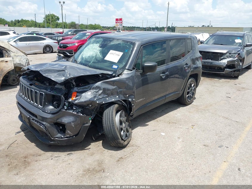 2023 Jeep Renegade VIN ZACNJDB12PPP55975 IAAI salvage auction — FRONT END, Wait Title, sold $2,275 on 2026-08-12 (photo 2)