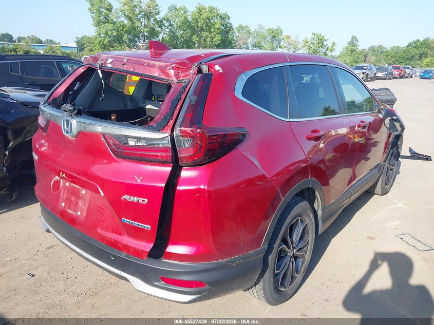 2021 Honda Cr-v VIN 7FART6H54ME016344 IAAI salvage auction — ROOF, Salvage (Ohio), sold $8,200 on 2026-07-17 (photo 4)