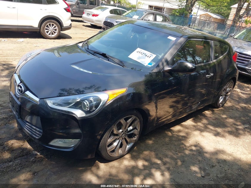 2014 Hyundai Veloster VIN KMHTC6AD2EU214539 IAAI salvage auction — UNKNOWN, Clear (Virginia), sold $300 on 2026-07-16 (photo 2)