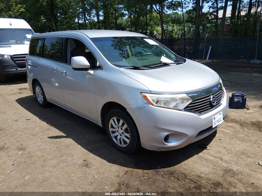 2011 Nissan Quest VIN JN8AE2KP4B9012215 IAAI salvage auction — NORMAL WEAR, Clear (Virginia), sold $700 on 2026-07-30 (photo 1)