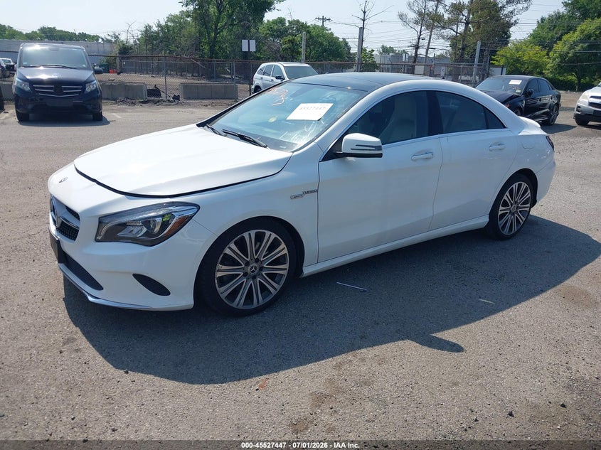 2018 Mercedes-benz Cla-class VIN WDDSJ4EB1JN696112 IAAI salvage auction — LEFT REAR, Clear (North Carolina), sold $3,400 on 2026-07-13 (photo 2)