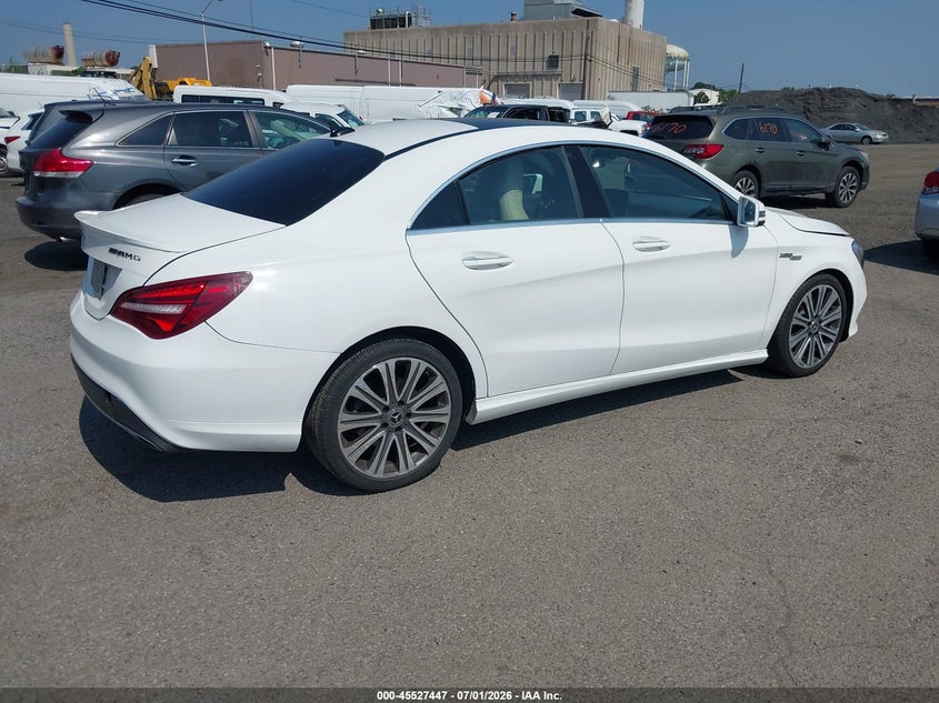 2018 Mercedes-benz Cla-class VIN WDDSJ4EB1JN696112 IAAI salvage auction — LEFT REAR, Clear (North Carolina), sold $3,400 on 2026-07-13 (photo 4)