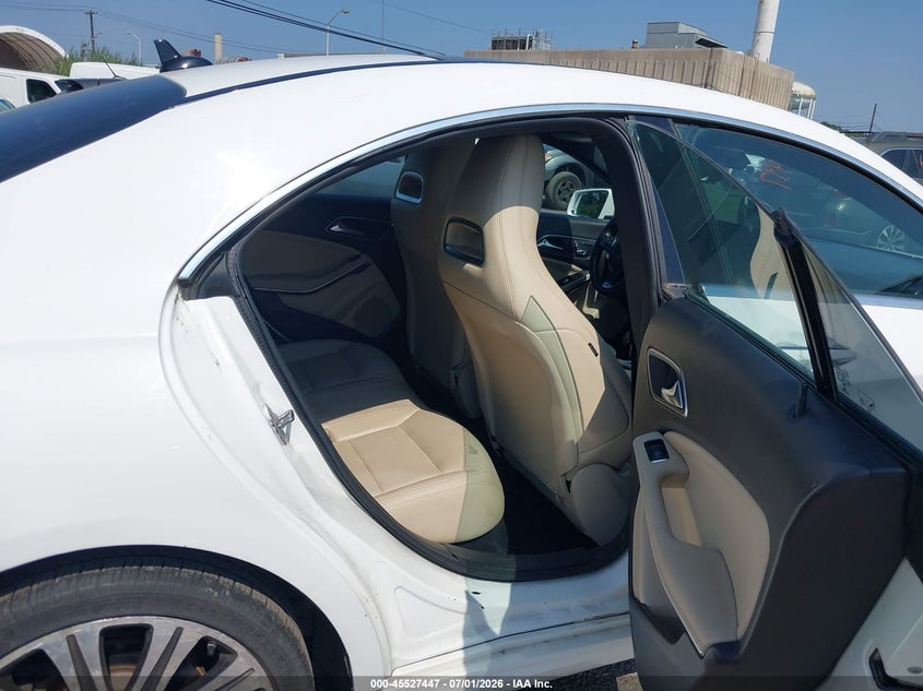 2018 Mercedes-benz Cla-class VIN WDDSJ4EB1JN696112 IAAI salvage auction — LEFT REAR, Clear (North Carolina), sold $3,400 on 2026-07-13 (photo 8)