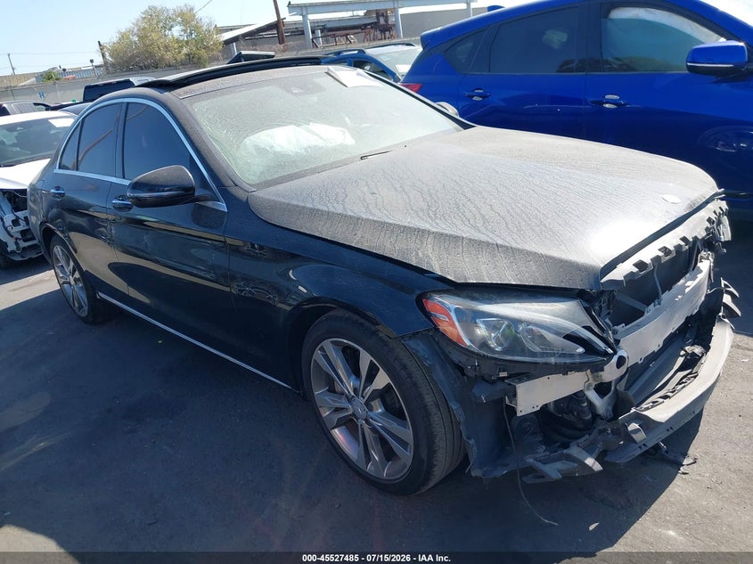 2016 Mercedes-benz C-klasse VIN 55SWF4JBXGU128630 IAAI salvage auction — FRONT END, Salvage Certificate (California), sold $1,650 on 2026-07-29 (photo 1)
