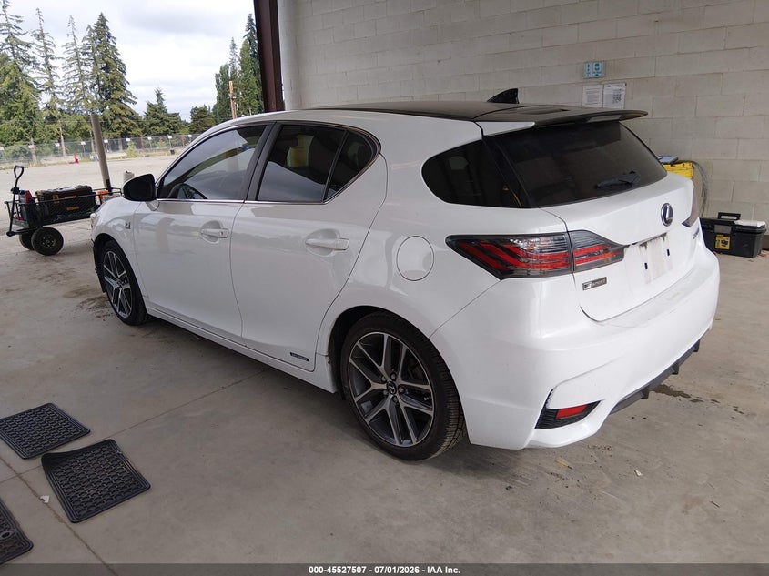 2016 Lexus Ct 200h VIN JTHKD5BHXG2251151 IAAI salvage auction — FRONT END, Bill Of Sale (Washington), sold $2,600 on 2026-08-25 (photo 3)