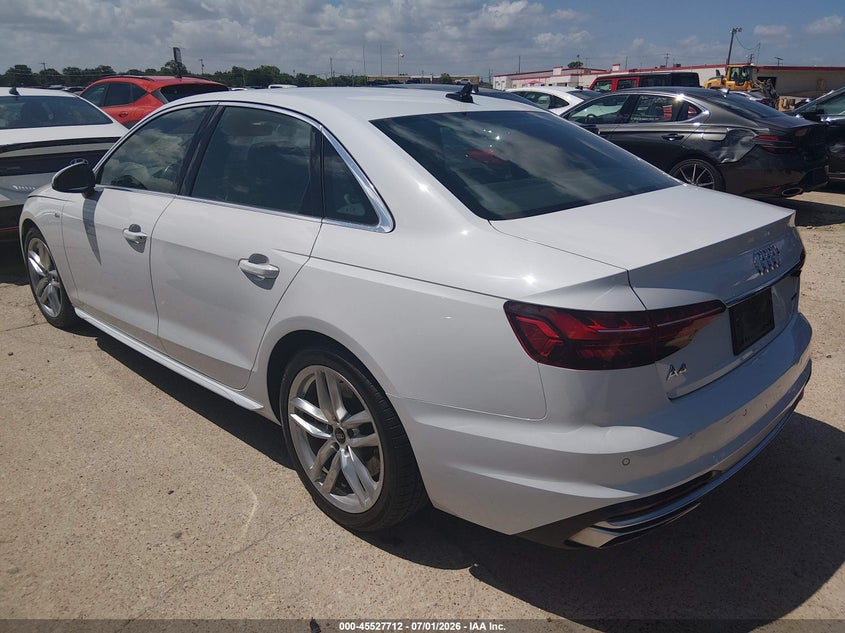2024 Audi A4 VIN WAUEAAF43RN010005 IAAI salvage auction — REAR END, Enterprise Vehicles Clear Only (Texas), sold $17,600 on 2026-07-13 (photo 3)