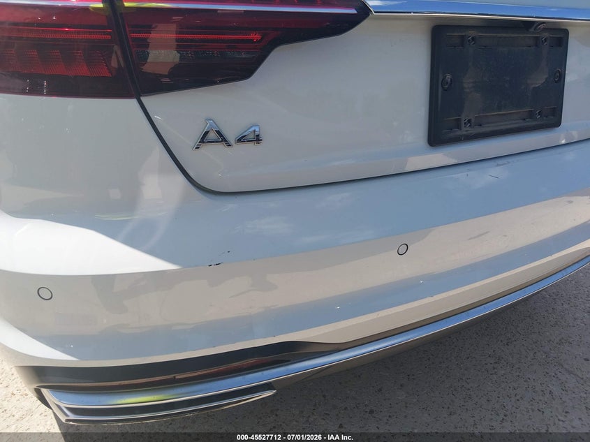 2024 Audi A4 VIN WAUEAAF43RN010005 IAAI salvage auction — REAR END, Enterprise Vehicles Clear Only (Texas), sold $17,600 on 2026-07-13 (photo 6)