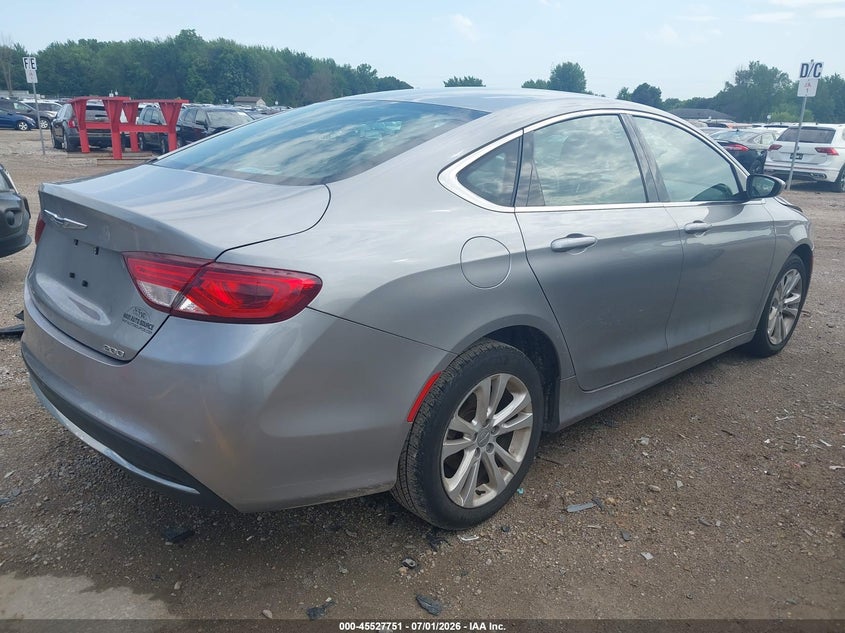 2015 Chrysler 200 VIN 1C3CCCAB9FN534572 IAAI salvage auction — FRONT END, Salvage Title, sold $375 on 2026-07-24 (photo 4)