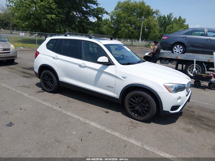 2015 BMW X3 VIN 5UXWX9C57F0D55288 IAAI salvage auction — FRONT END, Clear (New Jersey), sold $1,900 on 2026-07-06 (photo 1)