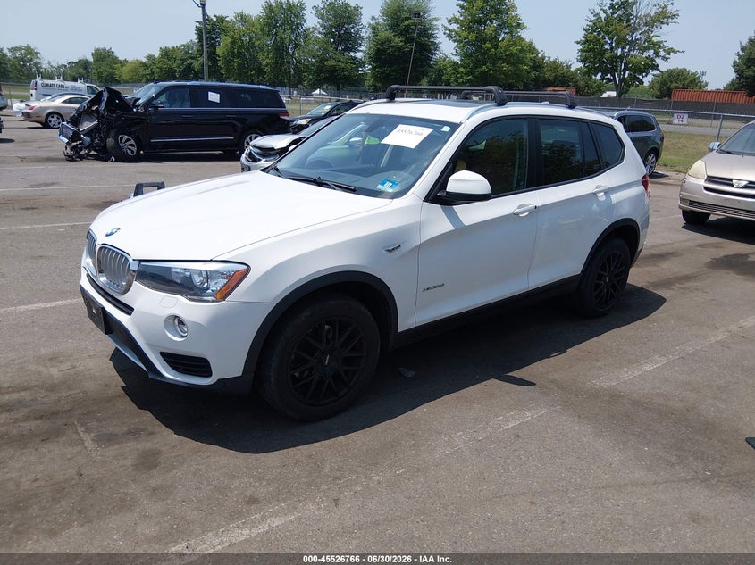 2015 BMW X3 VIN 5UXWX9C57F0D55288 IAAI salvage auction — FRONT END, Clear (New Jersey), sold $1,900 on 2026-07-06 (photo 2)