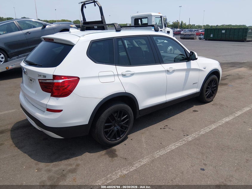 2015 BMW X3 VIN 5UXWX9C57F0D55288 IAAI salvage auction — FRONT END, Clear (New Jersey), sold $1,900 on 2026-07-06 (photo 4)