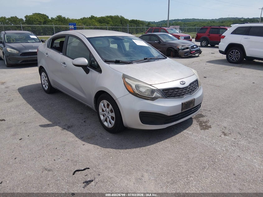 2013 Kia Rio VIN KNADM4A36D6164472 IAAI salvage auction — THEFT, Salvage (Missouri), sold $600 on 2026-08-25 (photo 1)