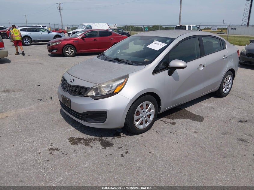 2013 Kia Rio VIN KNADM4A36D6164472 IAAI salvage auction — THEFT, Salvage (Missouri), sold $600 on 2026-08-25 (photo 2)