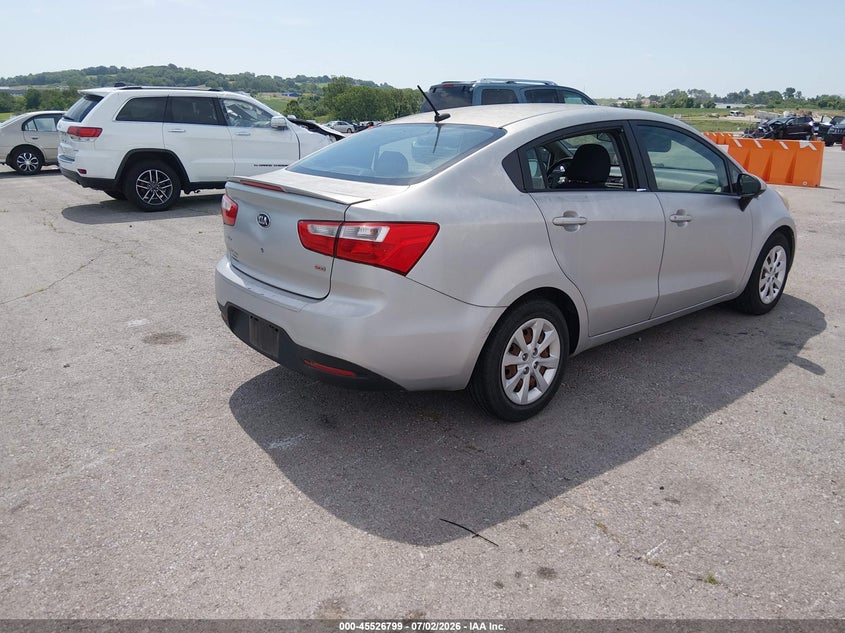 2013 Kia Rio VIN KNADM4A36D6164472 IAAI salvage auction — THEFT, Salvage (Missouri), sold $600 on 2026-08-25 (photo 4)