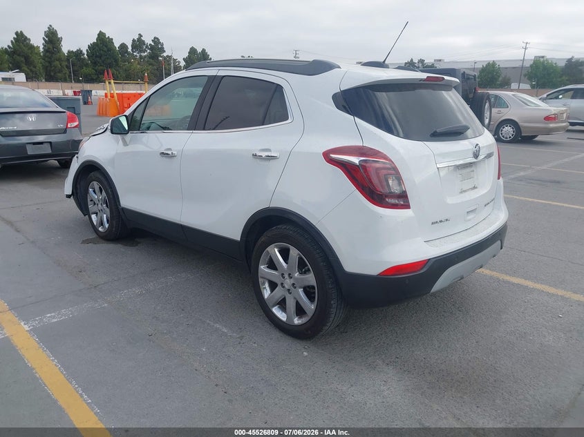 2017 Buick Encore VIN KL4CJDSM0HB099916 IAAI salvage auction — FRONT END, Salvage (California), sold $600 on 2026-07-20 (photo 3)