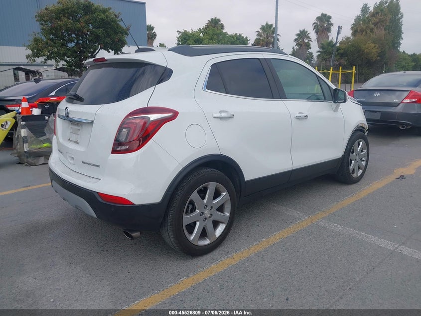 2017 Buick Encore VIN KL4CJDSM0HB099916 IAAI salvage auction — FRONT END, Salvage (California), sold $600 on 2026-07-20 (photo 4)