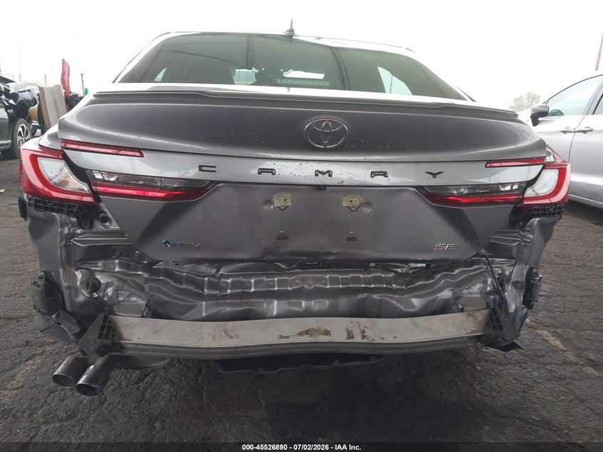2025 Toyota Camry VIN 4T1DAACK1SU635009 IAAI salvage auction — REAR END, Salvage Title, sold $12,100 on 2026-07-31 (photo 6)