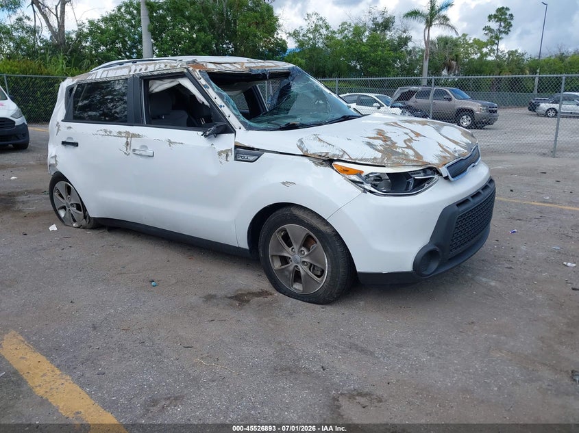 2015 Kia Soul VIN KNDJP3A57F7191671 IAAI salvage auction — ALL OVER, Salvage Title, sold $375 on 2026-07-29 (photo 1)
