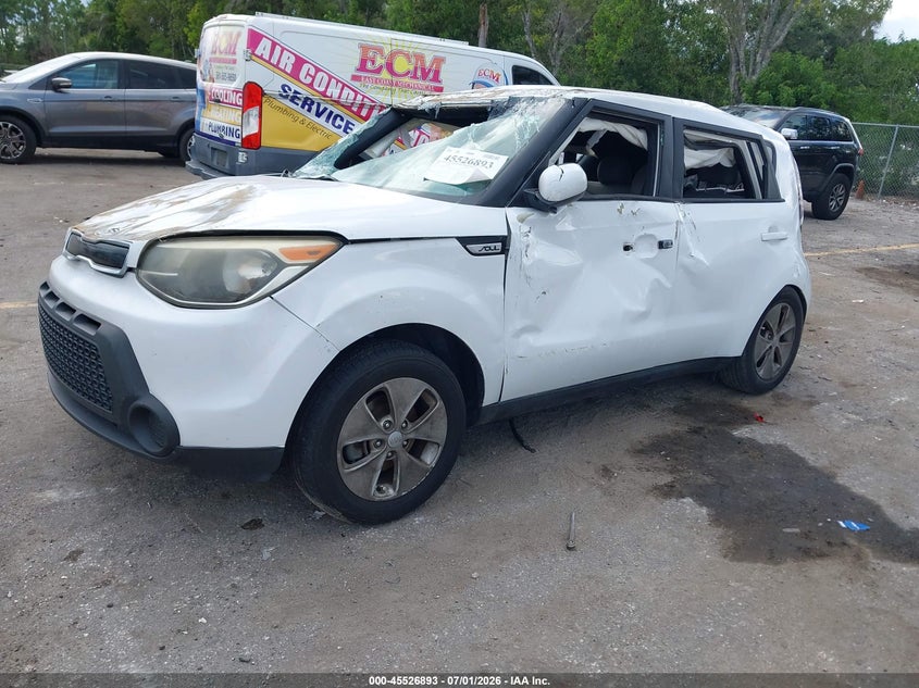 2015 Kia Soul VIN KNDJP3A57F7191671 IAAI salvage auction — ALL OVER, Salvage Title, sold $375 on 2026-07-29 (photo 2)