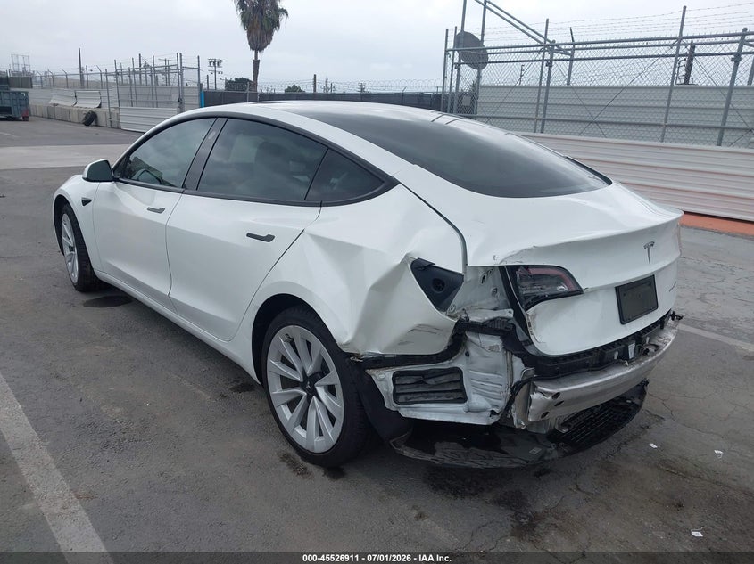 2022 Tesla Model 3 VIN 5YJ3E1EB6NF144479 IAAI salvage auction — REAR END, Salvage Title, sold $10,600 on 2026-07-22 (photo 6)