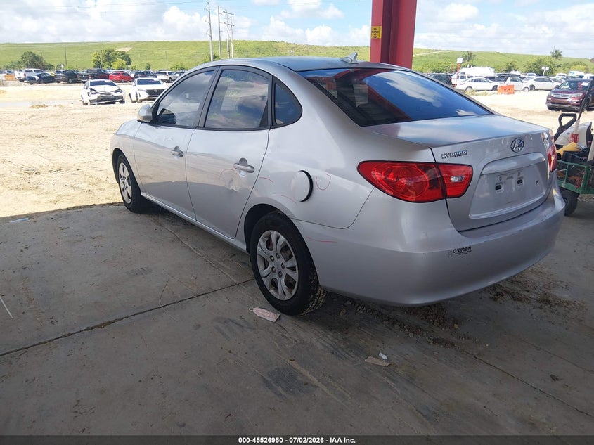 2009 Hyundai Elantra VIN KMHDU46D69U746705 IAAI salvage auction — FRONT & REAR, Rebuildable (Florida), sold $25 on 2026-07-21 (photo 3)
