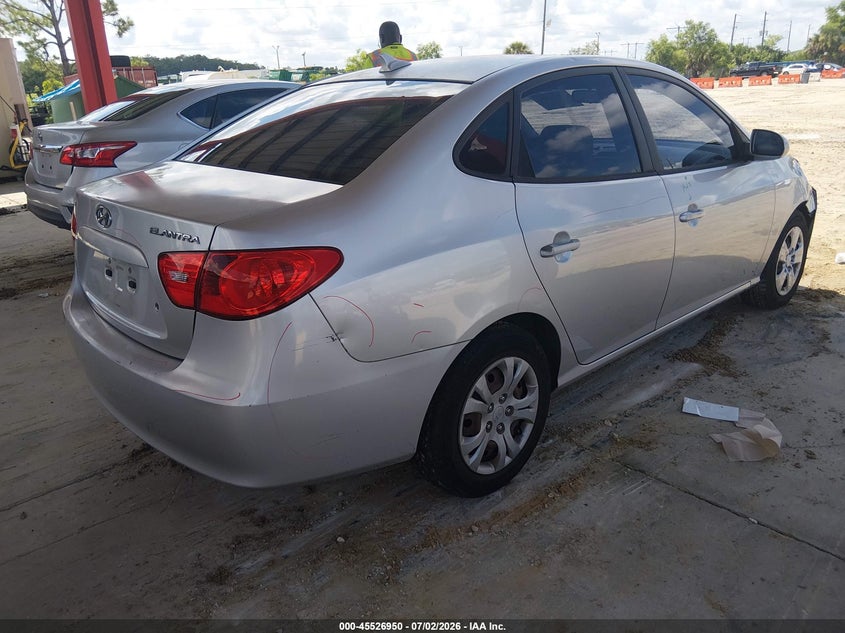 2009 Hyundai Elantra VIN KMHDU46D69U746705 IAAI salvage auction — FRONT & REAR, Rebuildable (Florida), sold $25 on 2026-07-21 (photo 4)