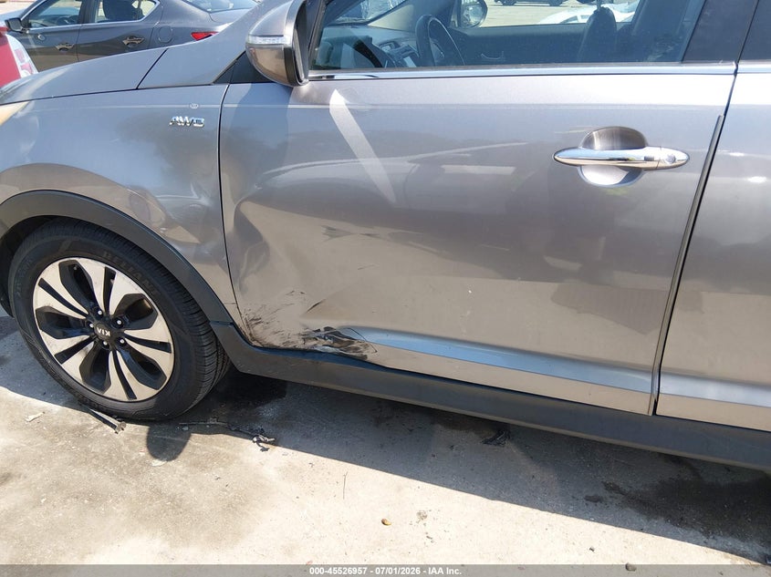 2013 Kia Sportage VIN KNDPCCA66D7470346 IAAI salvage auction — SIDE, Salvage - Greater Than 75% (Maryland), sold $1,150 on 2026-07-30 (photo 6)