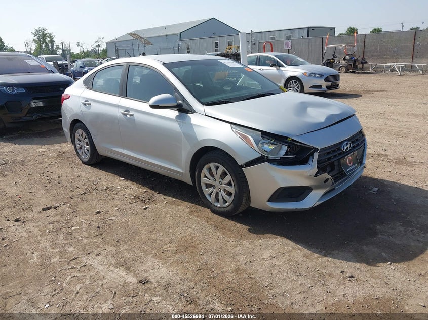 2018 Hyundai Accent VIN 3KPC24A39JE029514 IAAI salvage auction — FRONT END, Salvage Title, sold $825 on 2026-07-18 (photo 1)