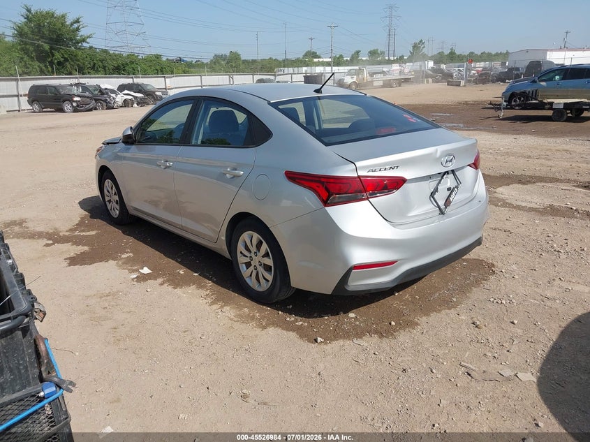 2018 Hyundai Accent VIN 3KPC24A39JE029514 IAAI salvage auction — FRONT END, Salvage Title, sold $825 on 2026-07-18 (photo 3)