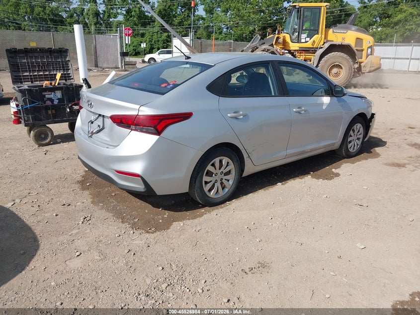 2018 Hyundai Accent VIN 3KPC24A39JE029514 IAAI salvage auction — FRONT END, Salvage Title, sold $825 on 2026-07-18 (photo 4)