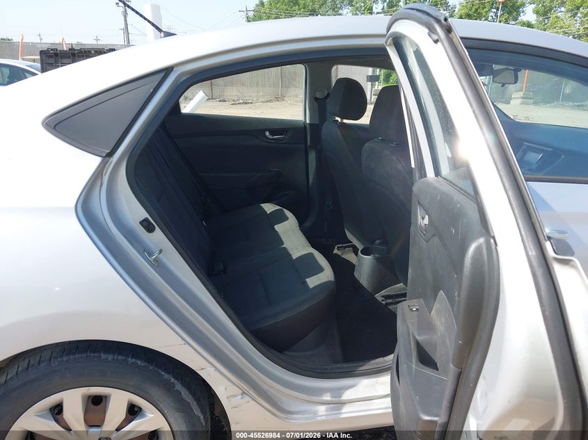 2018 Hyundai Accent VIN 3KPC24A39JE029514 IAAI salvage auction — FRONT END, Salvage Title, sold $825 on 2026-07-18 (photo 8)