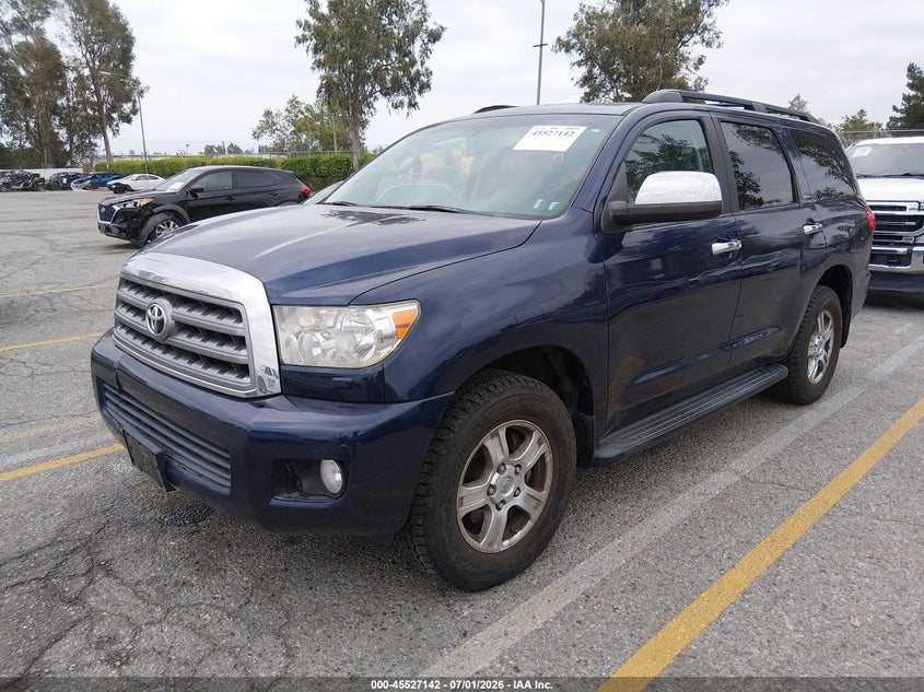 2008 Toyota Sequoia VIN 5TDZY68A78S008055 IAAI salvage auction — FRONT END, Salvage (California), sold $9,600 on 2026-08-18 (photo 2)