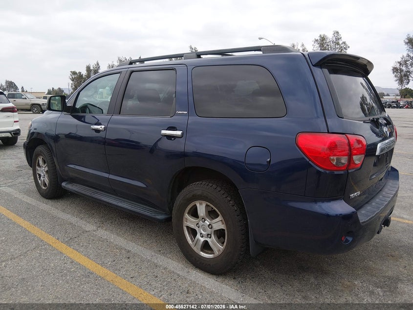 2008 Toyota Sequoia VIN 5TDZY68A78S008055 IAAI salvage auction — FRONT END, Salvage (California), sold $9,600 on 2026-08-18 (photo 3)