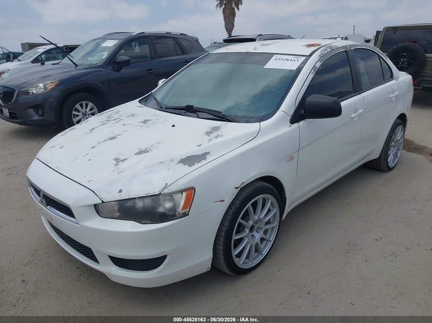 2008 Mitsubishi Lancer VIN JA3AU26U28U032305 IAAI salvage auction — NORMAL WEAR, Clear - Dealer Only (California), sold $250 on 2026-07-08 (photo 2)