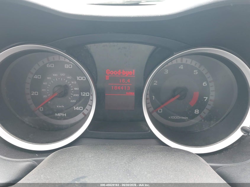 2008 Mitsubishi Lancer VIN JA3AU26U28U032305 IAAI salvage auction — NORMAL WEAR, Clear - Dealer Only (California), sold $250 on 2026-07-08 (photo 7)