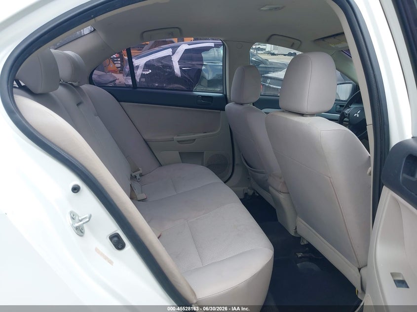 2008 Mitsubishi Lancer VIN JA3AU26U28U032305 IAAI salvage auction — NORMAL WEAR, Clear - Dealer Only (California), sold $250 on 2026-07-08 (photo 8)