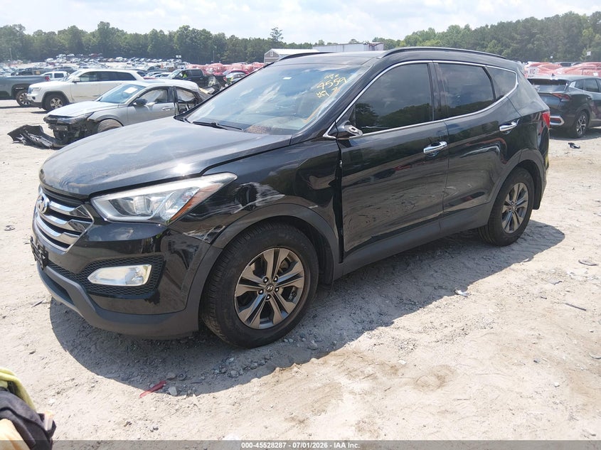 2014 Hyundai Santa fe VIN 5XYZU3LB6EG194559 IAAI salvage auction — FRONT & REAR, Salvage (South Carolina), sold $2,000 on 2026-07-31 (photo 2)