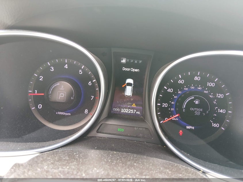 2014 Hyundai Santa fe VIN 5XYZU3LB6EG194559 IAAI salvage auction — FRONT & REAR, Salvage (South Carolina), sold $2,000 on 2026-07-31 (photo 7)