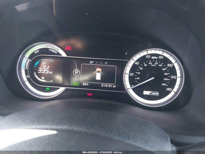 2018 Kia Niro VIN KNDCC3LC7J5140966 IAAI salvage auction — NORMAL WEAR, Clear - Dealer Only (California), sold $1,450 on 2026-07-13 (photo 7)