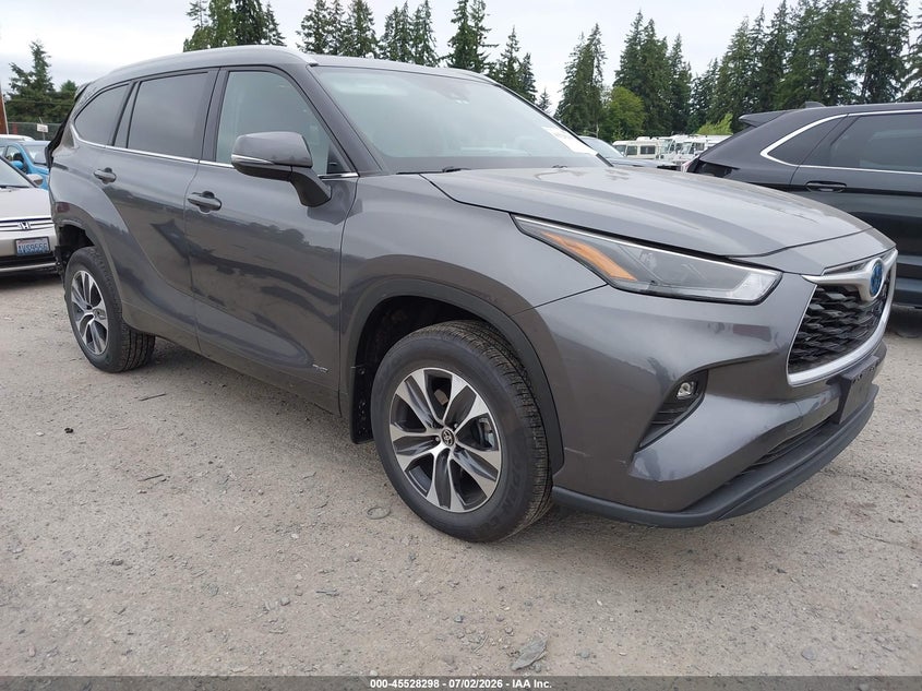 2024 Toyota Highlander VIN 5TDKBRCH1RS626112 IAAI salvage auction — REAR END, Bill Of Sale (Washington), sold $15,200 on 2026-07-29 (photo 1)