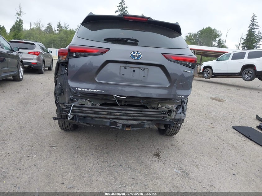 2024 Toyota Highlander VIN 5TDKBRCH1RS626112 IAAI salvage auction — REAR END, Bill Of Sale (Washington), sold $15,200 on 2026-07-29 (photo 6)