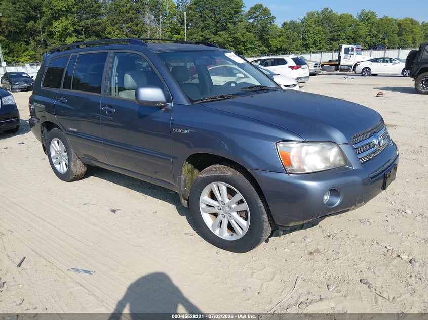 2007 Toyota Highlander hybrid VIN JTEEW21A170049950 IAAI salvage auction — NORMAL WEAR, Clear (Georgia), sold $975 on 2026-07-09 (photo 1)