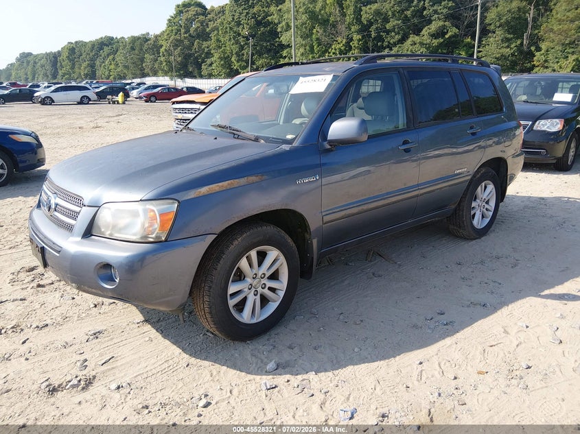 2007 Toyota Highlander hybrid VIN JTEEW21A170049950 IAAI salvage auction — NORMAL WEAR, Clear (Georgia), sold $975 on 2026-07-09 (photo 2)