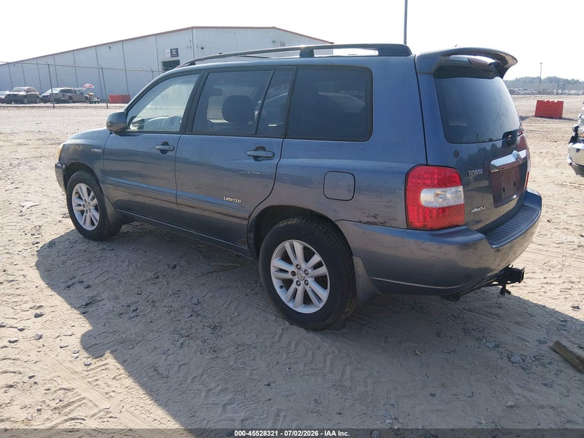 2007 Toyota Highlander hybrid VIN JTEEW21A170049950 IAAI salvage auction — NORMAL WEAR, Clear (Georgia), sold $975 on 2026-07-09 (photo 3)