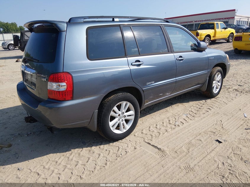 2007 Toyota Highlander hybrid VIN JTEEW21A170049950 IAAI salvage auction — NORMAL WEAR, Clear (Georgia), sold $975 on 2026-07-09 (photo 4)