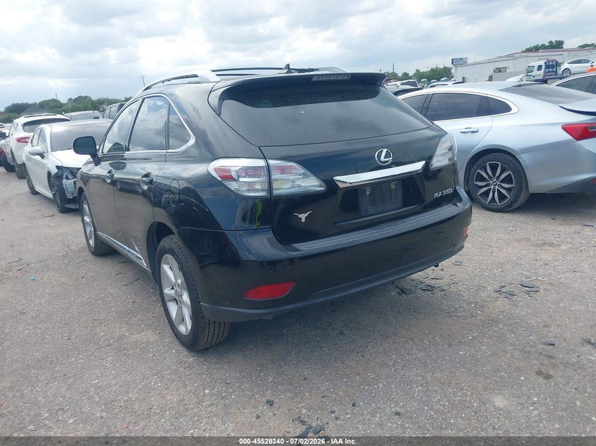 2012 Lexus Rx VIN 2T2ZK1BAXCC069510 IAAI salvage auction — RIGHT FRONT, Original (Texas), sold $4,350 on 2026-07-30 (photo 3)