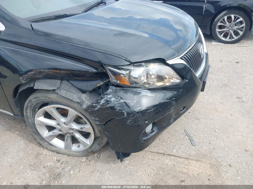 2012 Lexus Rx VIN 2T2ZK1BAXCC069510 IAAI salvage auction — RIGHT FRONT, Original (Texas), sold $4,350 on 2026-07-30 (photo 6)